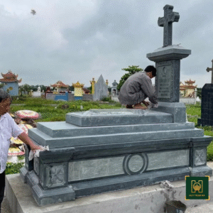 Mẫu Mộ Đá Công Giáo MD15 - Lăng Mộ Đá Thanh Hóa